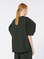 Cotton Poplin Blouse for Women - Green - Max Mara KSA