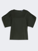Cotton Poplin Blouse for Women - Green - Max Mara KSA