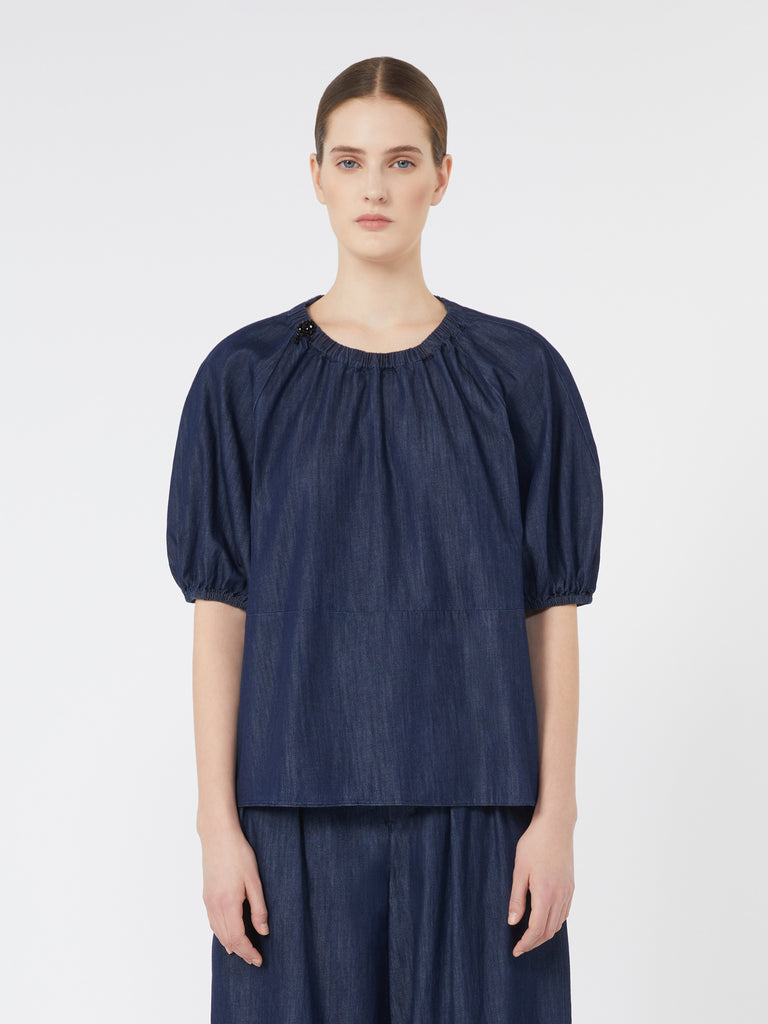 Lightweight denim blouse