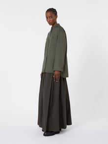 Cotton Mandarin-neck shirt