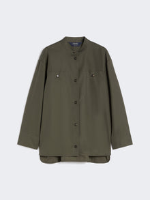 Cotton Mandarin-neck shirt