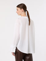 Cotton Muslin Shirt for Women - White - Max Mara KSA