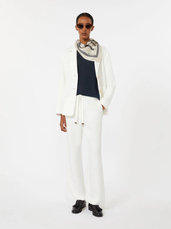 max mara linen basketweave trousers for women