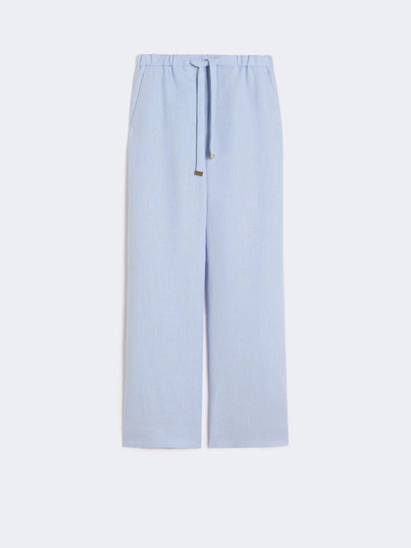 Linen basketweave trousers