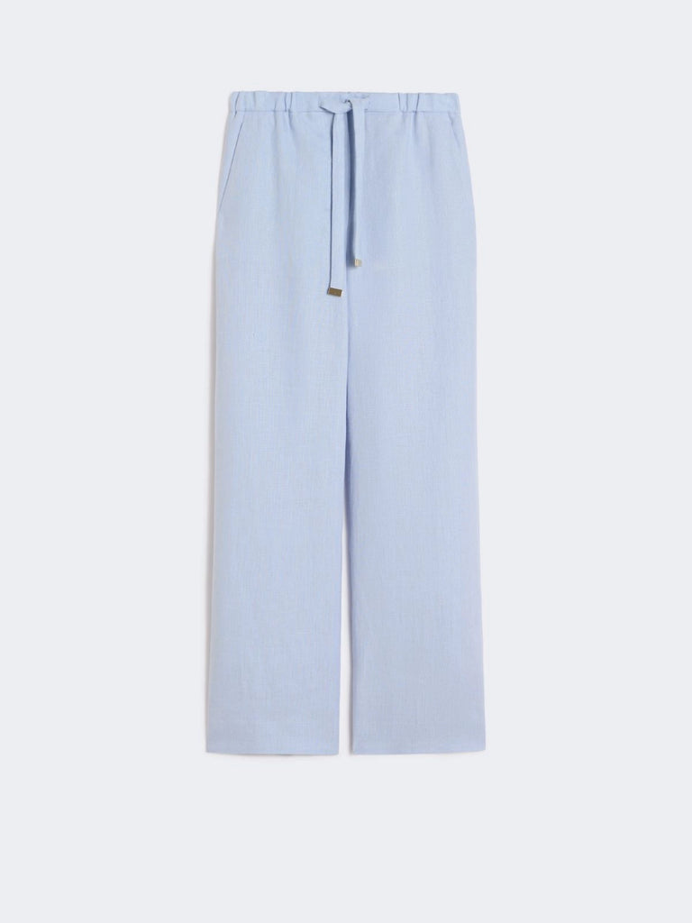 Linen basketweave trousers