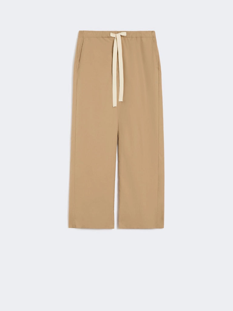 Cotton drawstring trousers