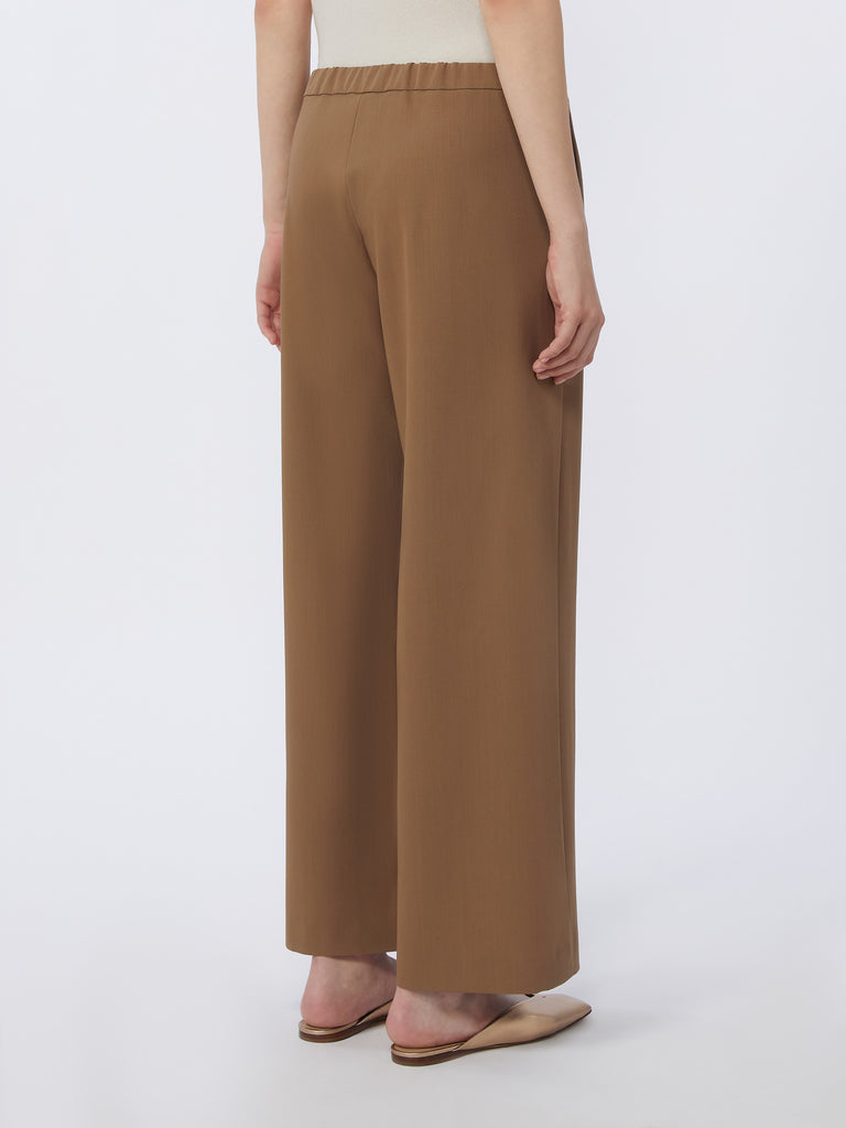Wool gabardine trousers