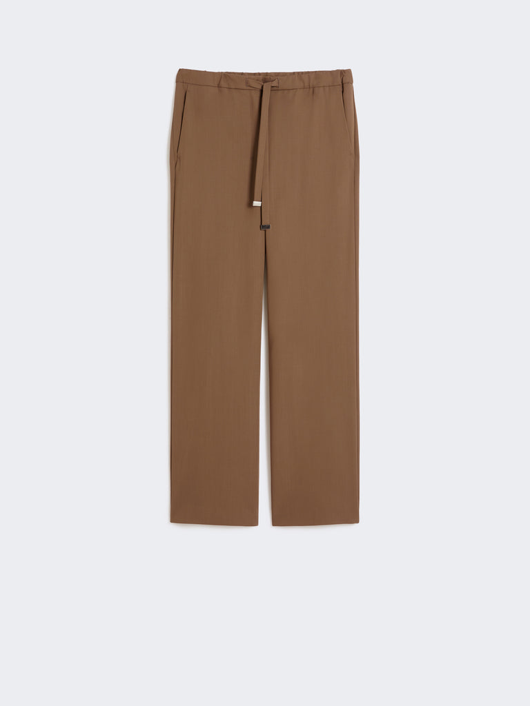 max mara wool gabardine trousers