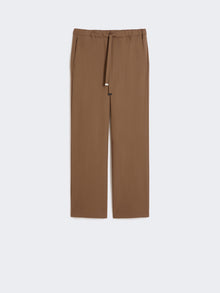 Wool gabardine trousers