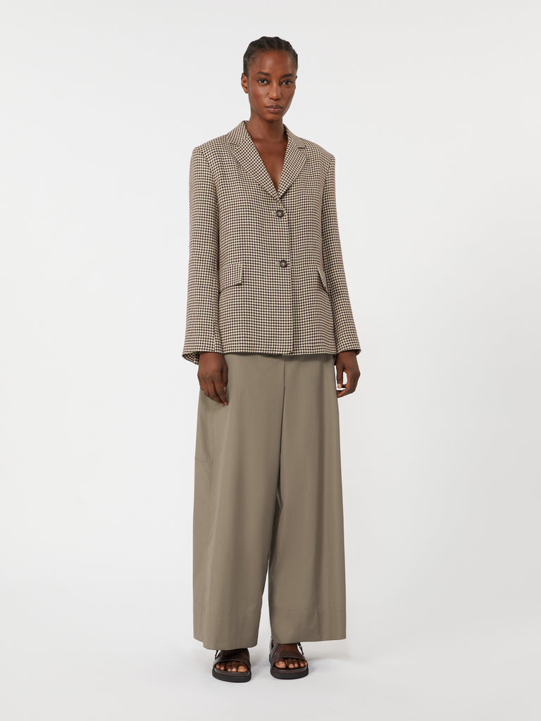 max mara poplin drawstring trousers