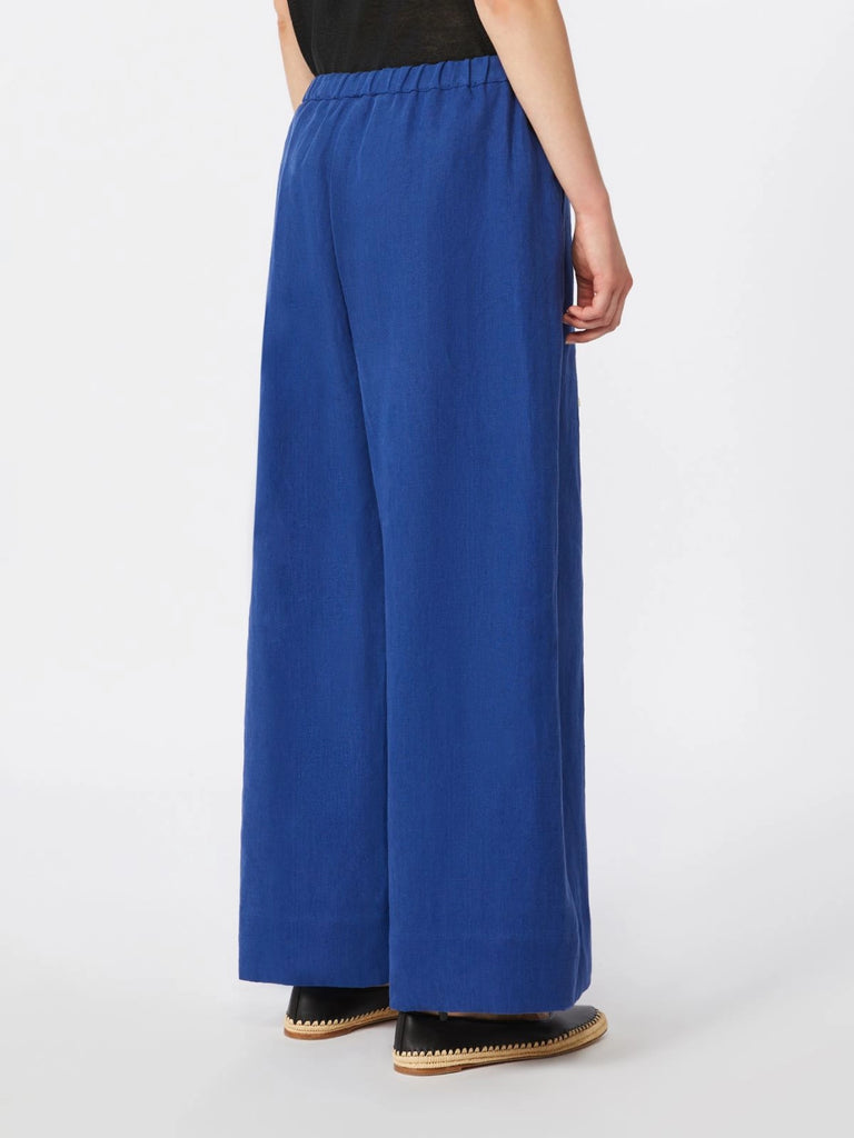 max mara linen drawstring trousers