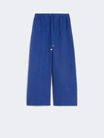 max mara linen drawstring trousers for women