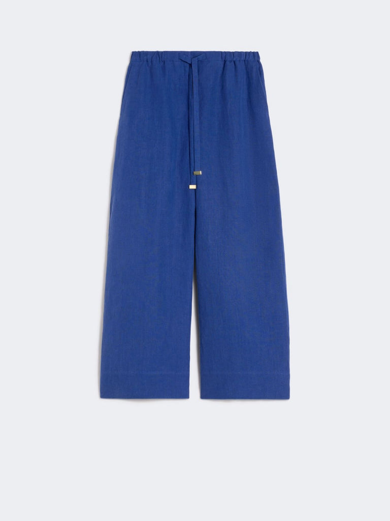 max mara linen drawstring trousers