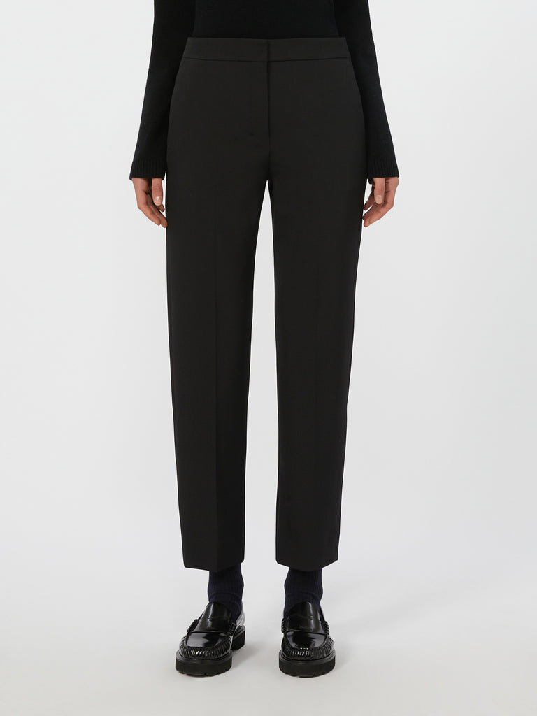 Slim gabardine trousers