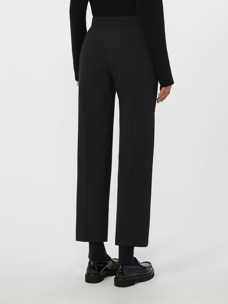 Slim gabardine trousers