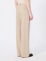 Regular-Fit Wool Trousers for Women - Albino - Max Mara KSA