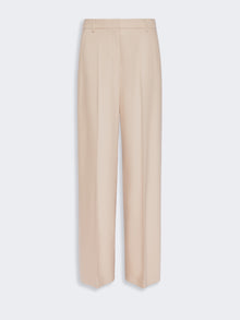 Regular-Fit Wool Trousers for Women - Albino - Max Mara KSA