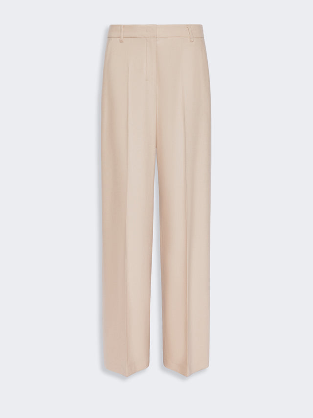 Regular-Fit Wool Trousers for Women - Albino - Max Mara KSA