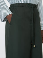 Cotton Poplin Jogging Trousers for Women - Green - Max Mara KSA