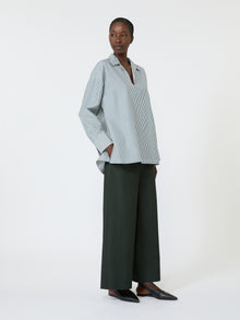 Cotton Poplin Jogging Trousers for Women - Green - Max Mara KSA