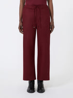 Stretch Wool Joggers for Women - Bordeaux - Max Mara KSA