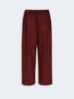 Stretch Wool Joggers for Women - Bordeaux - Max Mara KSA