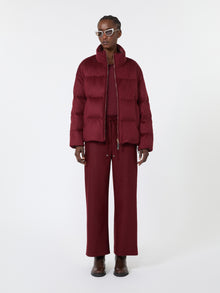 Stretch Wool Joggers for Women - Bordeaux - Max Mara KSA