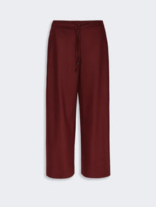 Stretch Wool Joggers for Women - Bordeaux - Max Mara KSA
