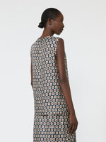 max mara printed silk twill top for women