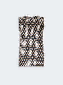 max mara printed silk twill top for women