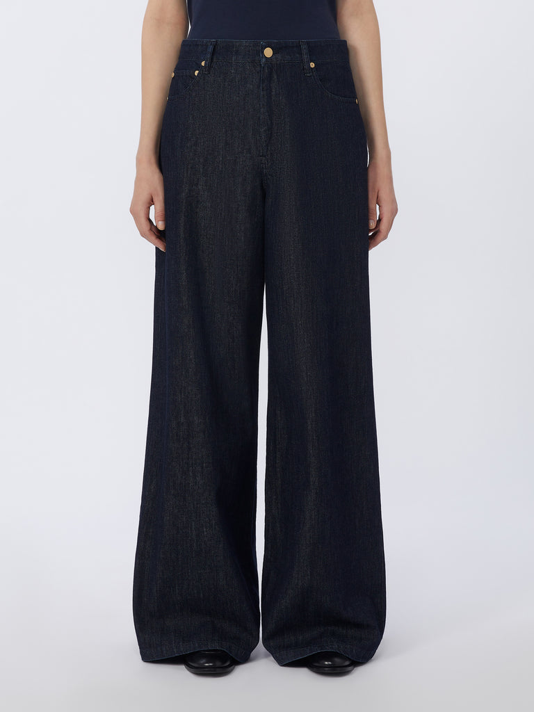 Straight-fit cotton denim jeans