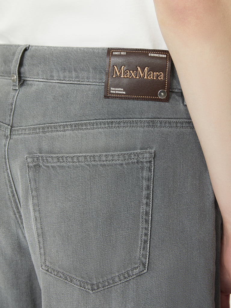 max mara denim barrel-leg jeans