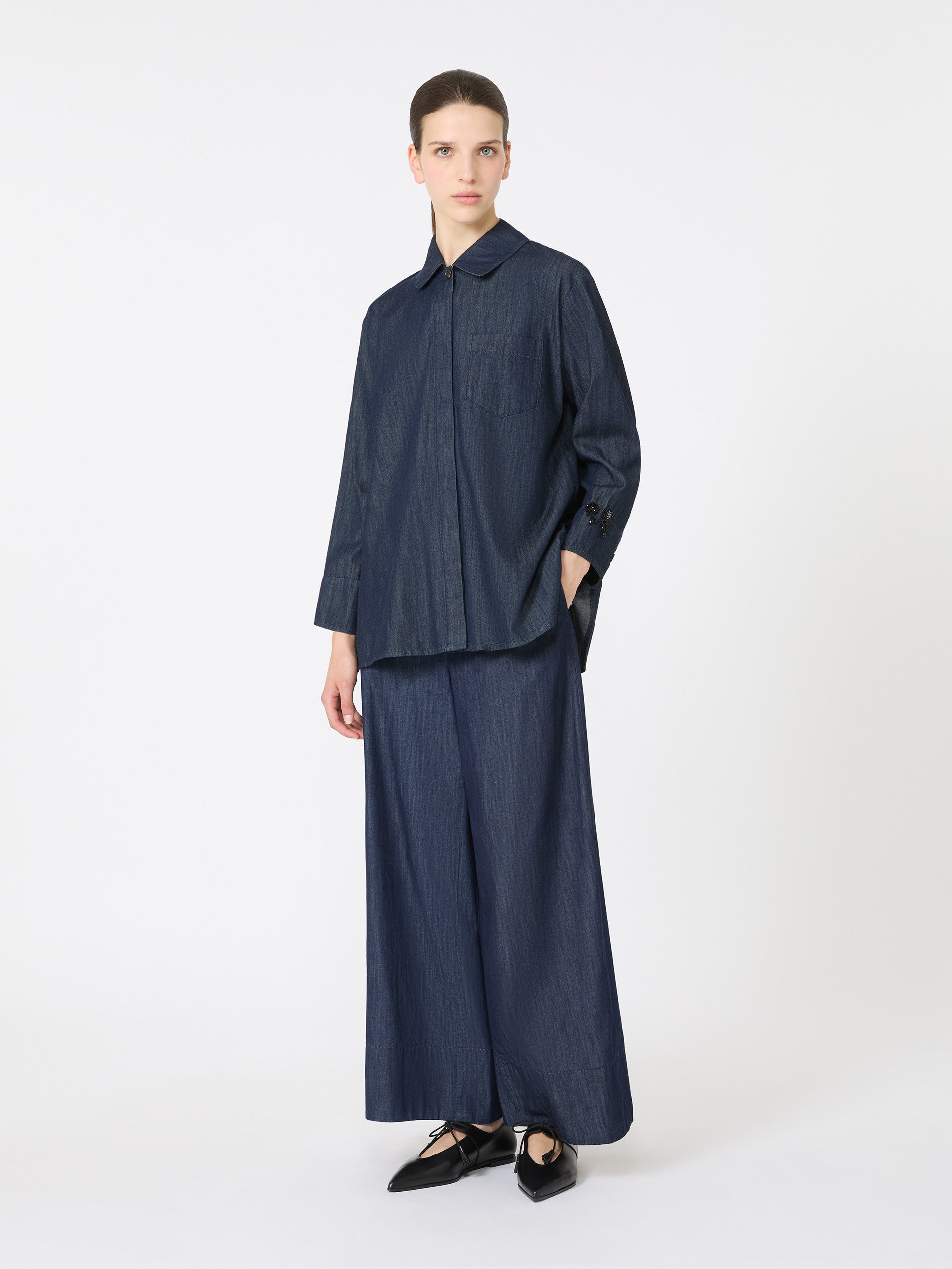Denim Joggers for Women - Midnightblue - Max Mara KSA
