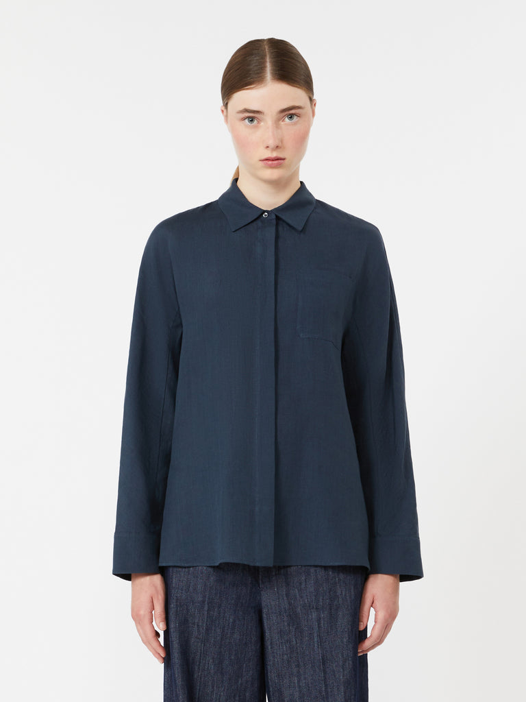 max mara linen canvas shirt