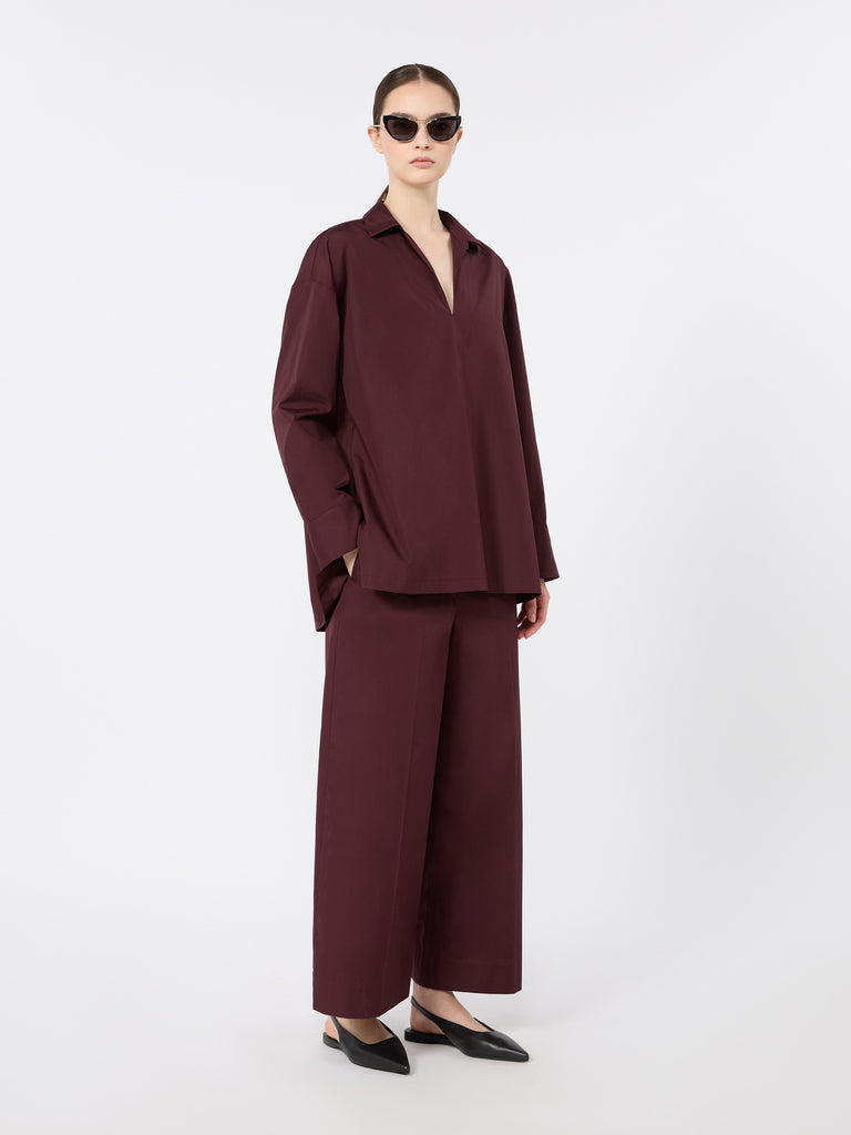 max mara cotton poplin blouse