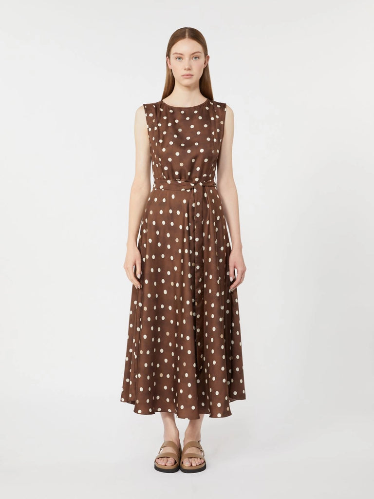 Patterned twill dress