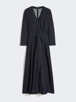 Abito in denim di cotone con cintura