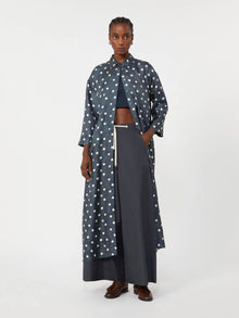 max mara printed silk twill dress for women
