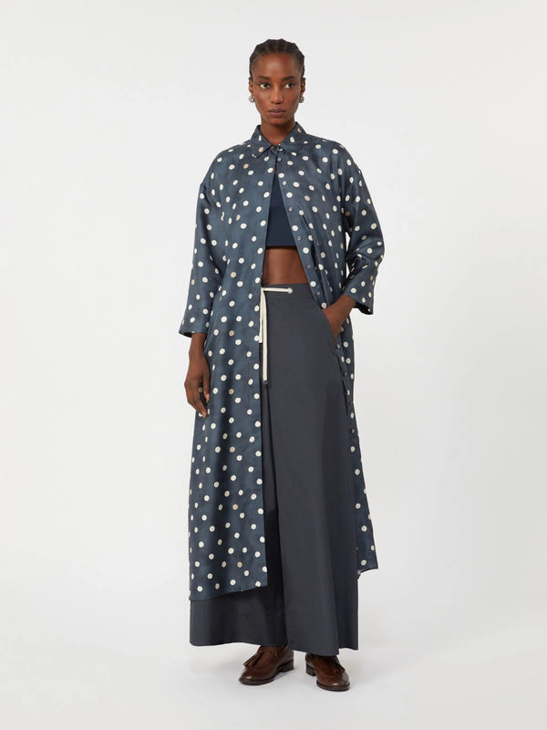 max mara printed silk twill dress for women