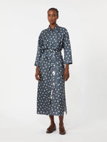 max mara printed silk twill dress for women