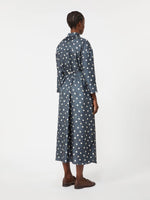 max mara printed silk twill dress for women