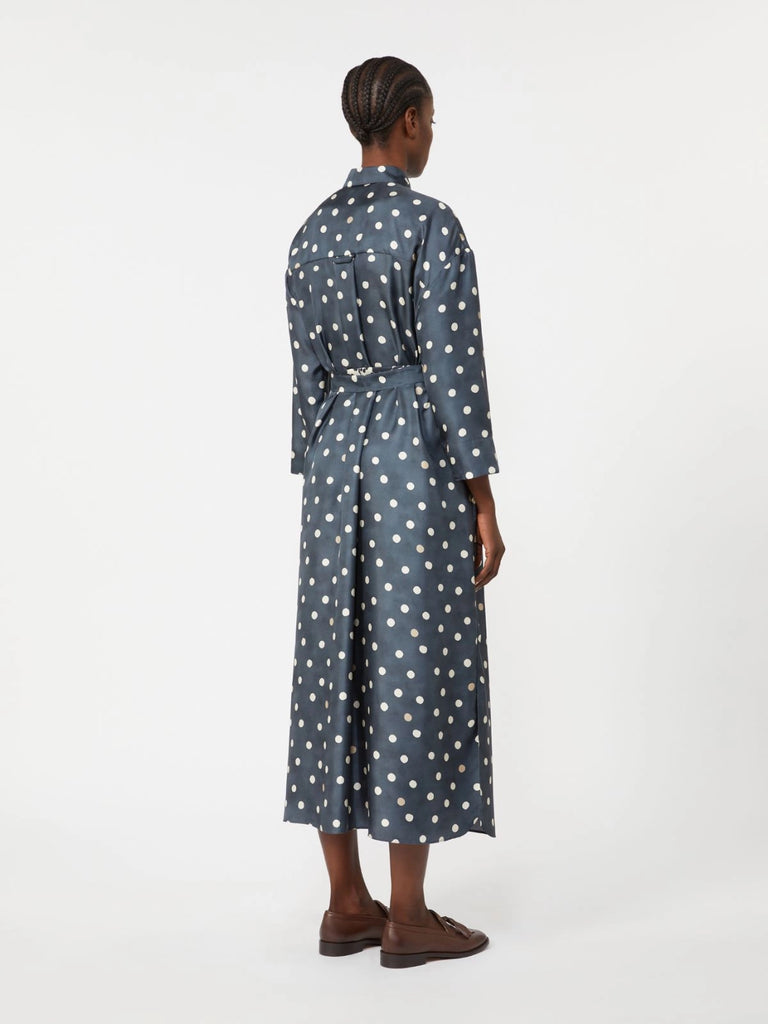 max mara printed silk twill dress