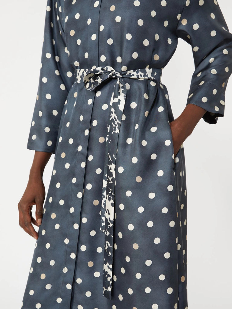 max mara printed silk twill dress