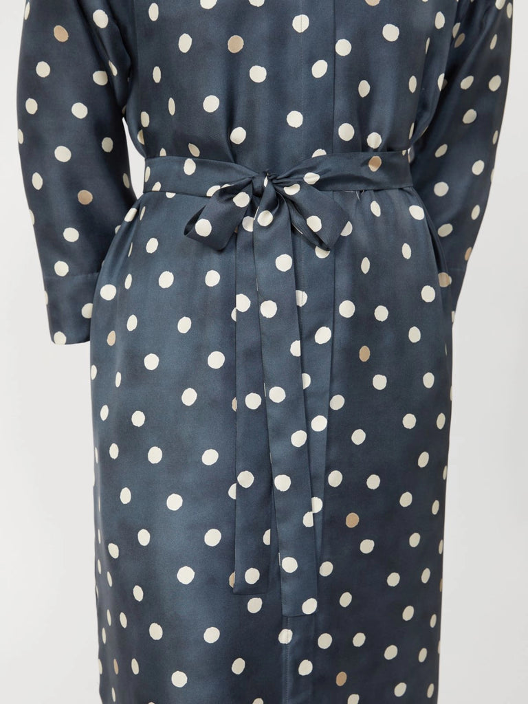 max mara printed silk twill dress