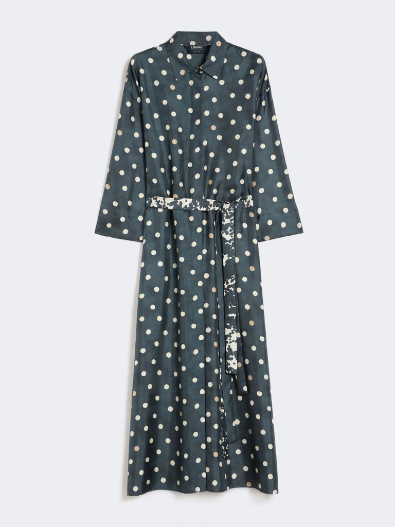 max mara printed silk twill dress
