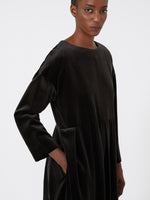 Cotton velvet dress