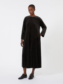Cotton velvet dress