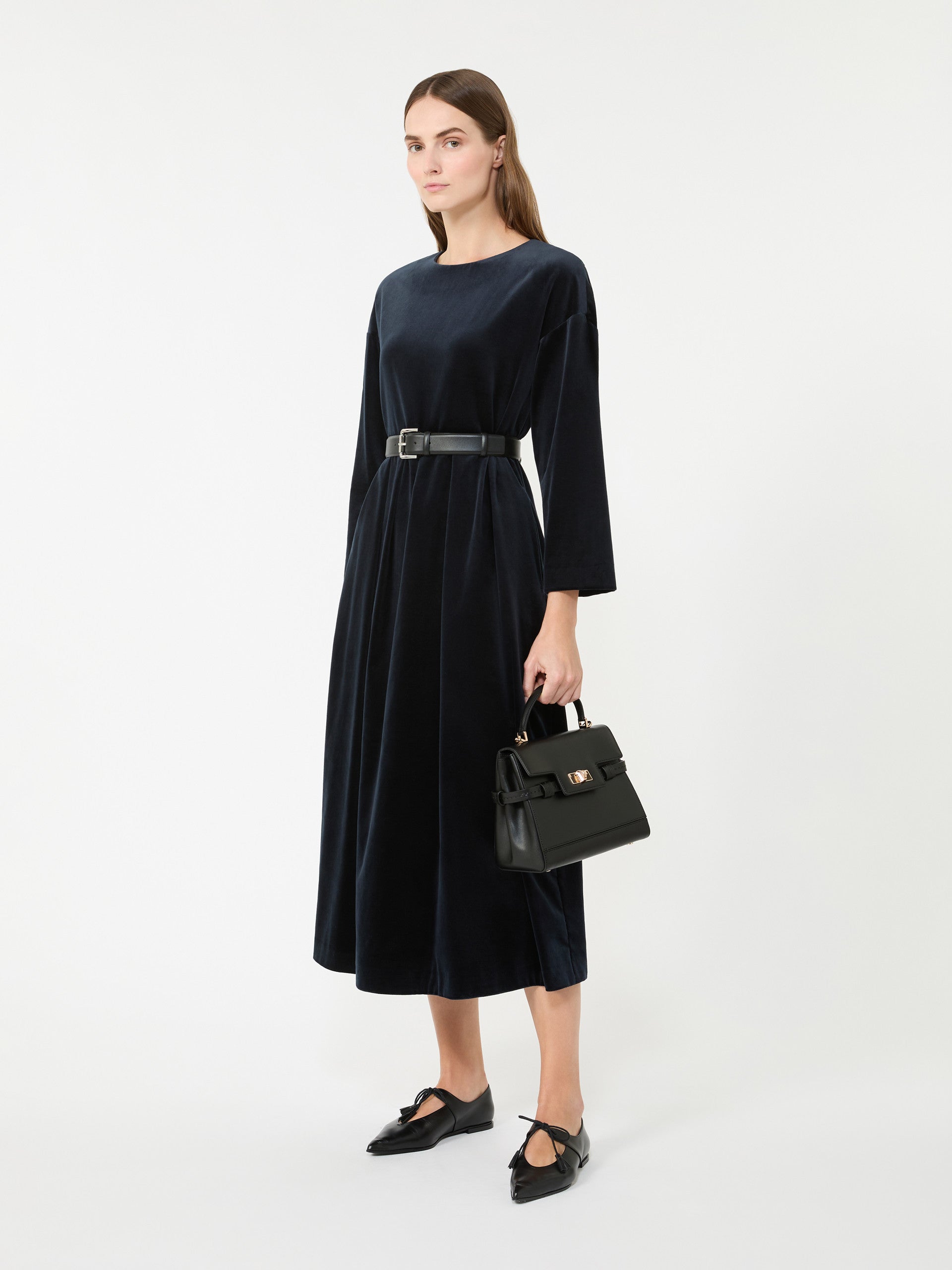 Cotton velvet dress