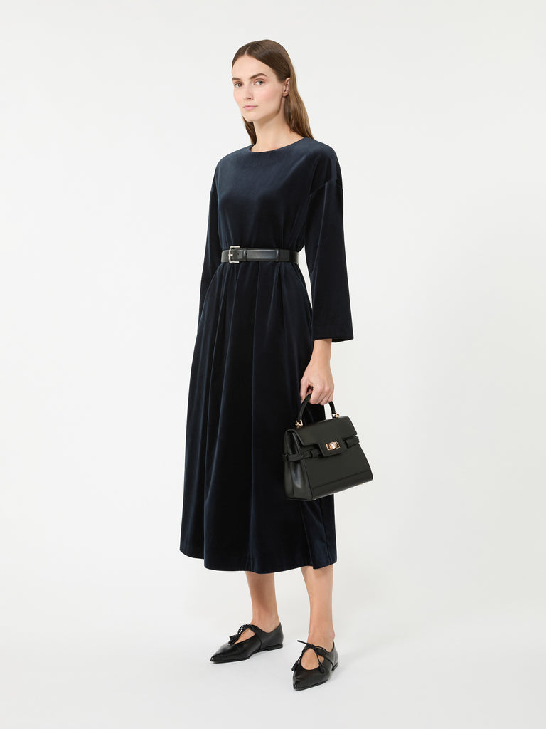 Cotton velvet dress