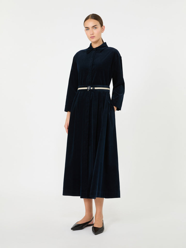 max mara corduroy shirt dress